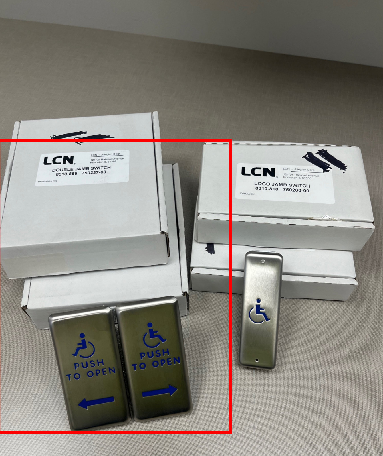 (2) LCN - Allegion Double Jamb Switchesl