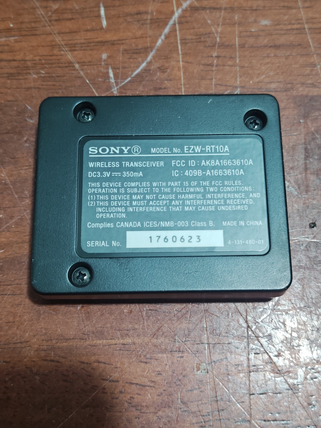 SONY S-AIR EZW-RT10A Wireless Transceiver Card - OEM Replacement Unit