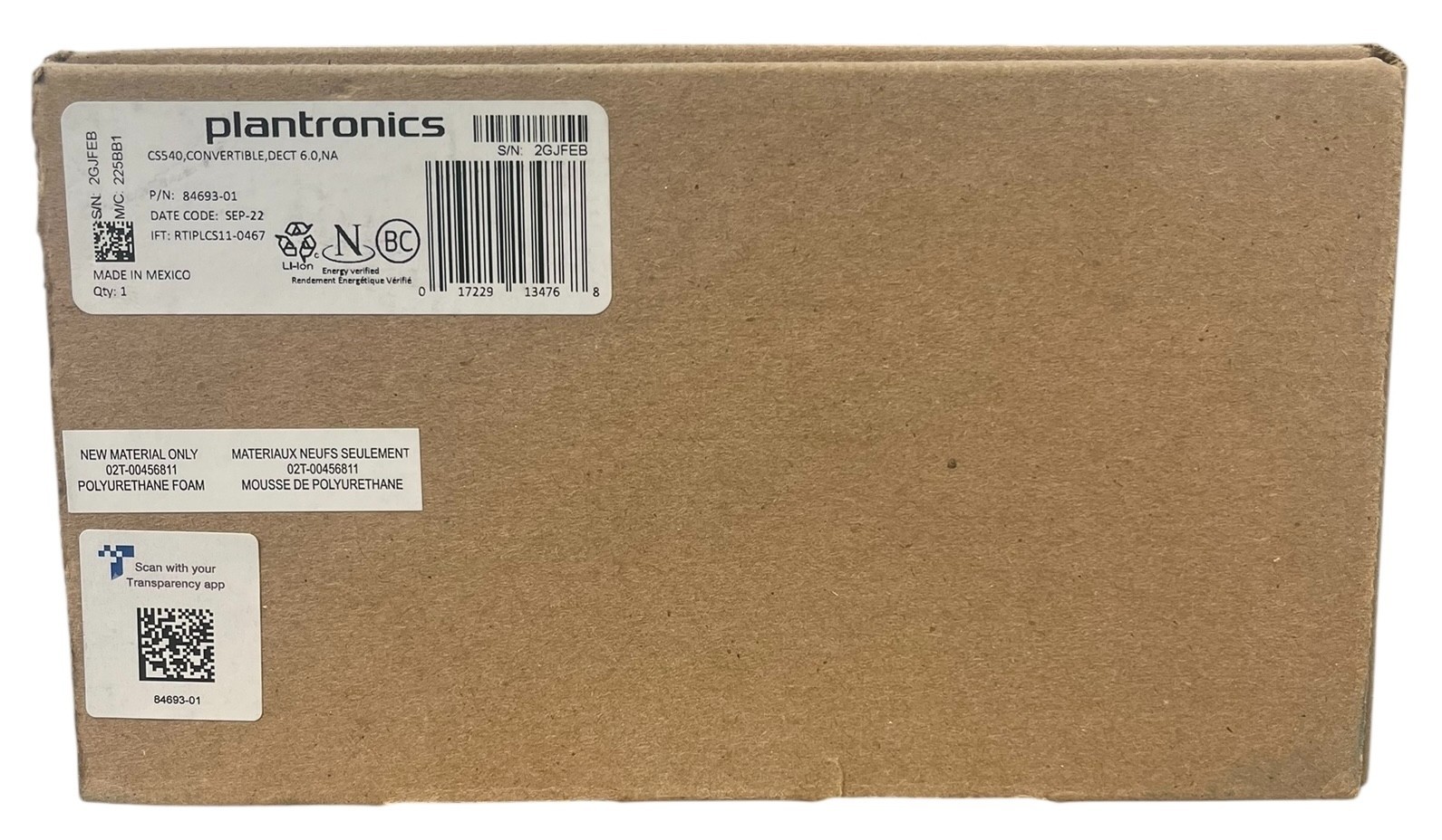 Plantronics-CS540 Convertible Wireless Headset Earset System