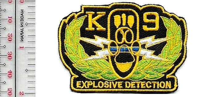 K-9 EOD PD Ordnance Detection Qualified Team Thin Blue Line Patch NO TARIFF