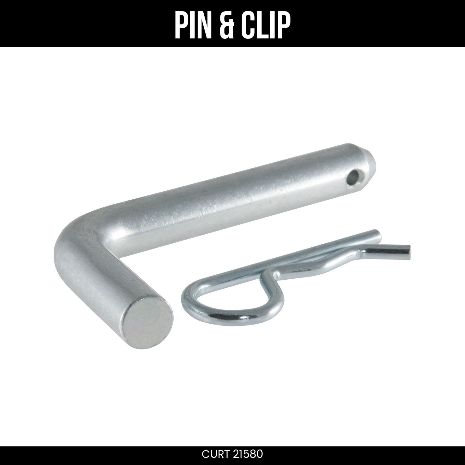 CURT Hitch Pin & Clip 5/8 Inch Fits 2 & 2.5 Receiver Heavy Duty Standard 21580