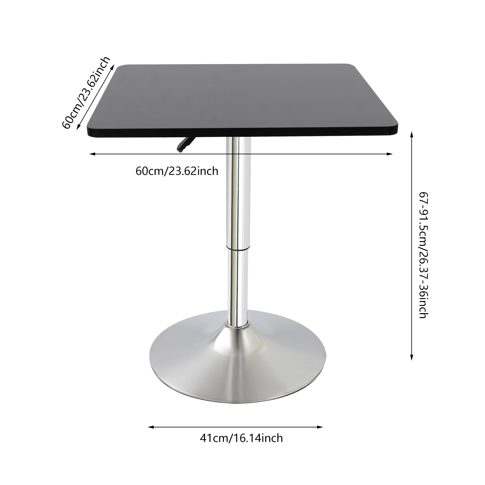 Modern Bar Table Metal Sofa Side Table Cafe Table Height Adjustable End Table