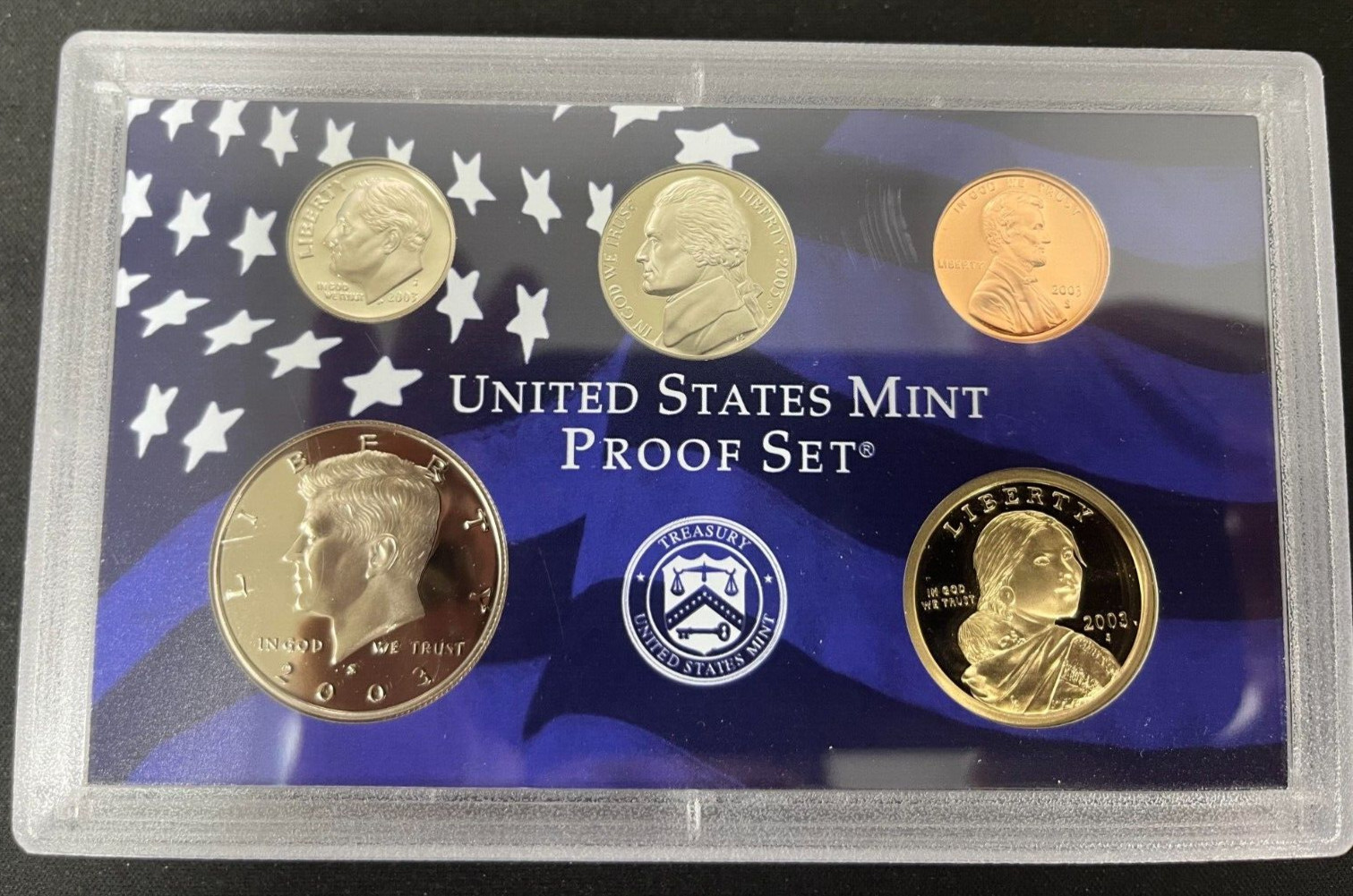 2003 Clad Proof Set U.S. Mint Original Government Packaging with COA