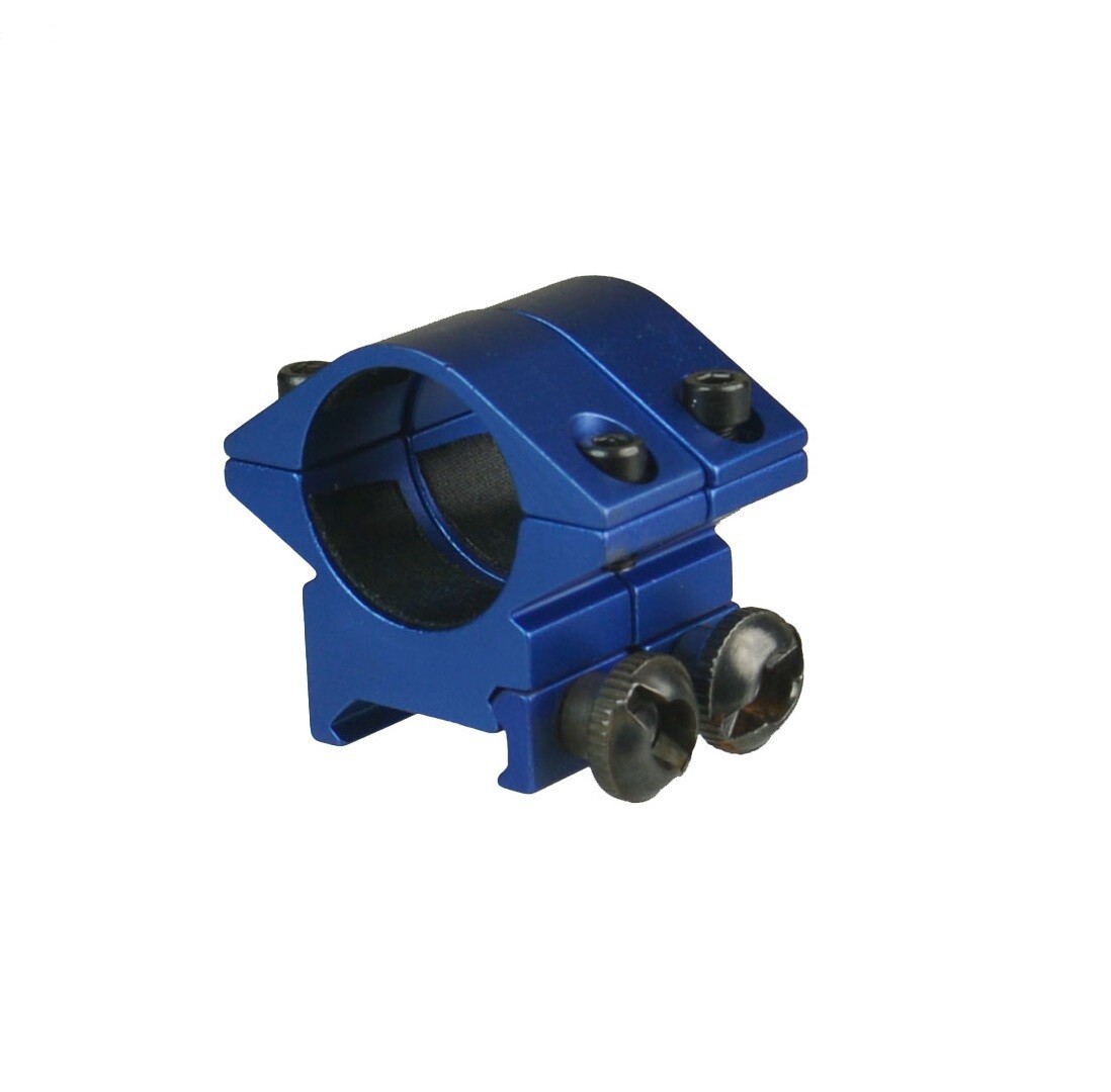 Blue Anodized 2 PCS Low Profile 1" Scope Ring Weaver Mount For 1" Tube Optics