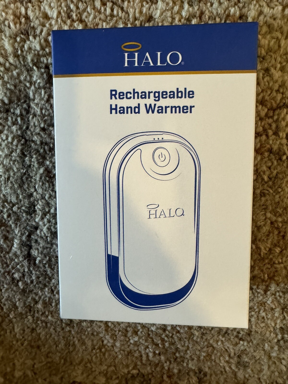 Halo Rechargeable Hand Warmer Portable Charcoal Device For Outside Cold Use