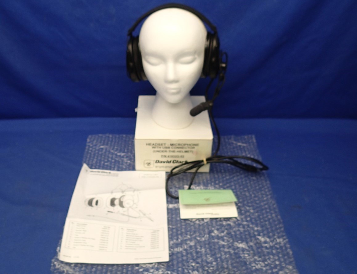 DAVID CLARK P/N 41032G-03 HEADSET - MICROPHONE - USB CONNECTOR NEW IN BOX