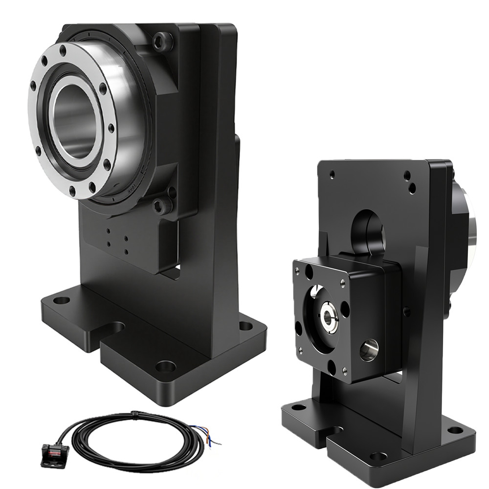 4th Axis CNC indexing plate Disc Hollow Rotary Table for Laser Router Cutting