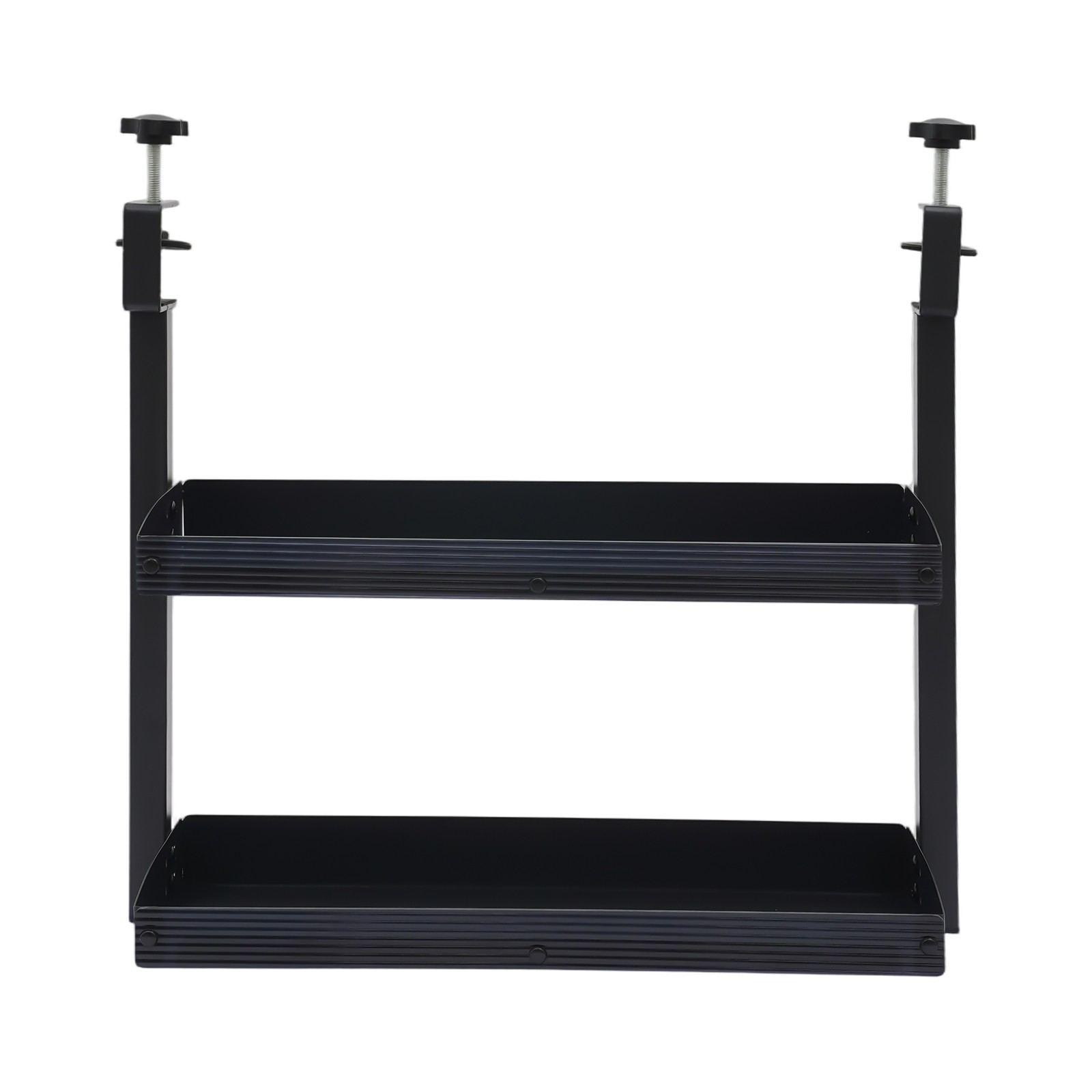 Modern Countertop Desk Shelf, 2-tier Shelving With Adjustable Storage Tray