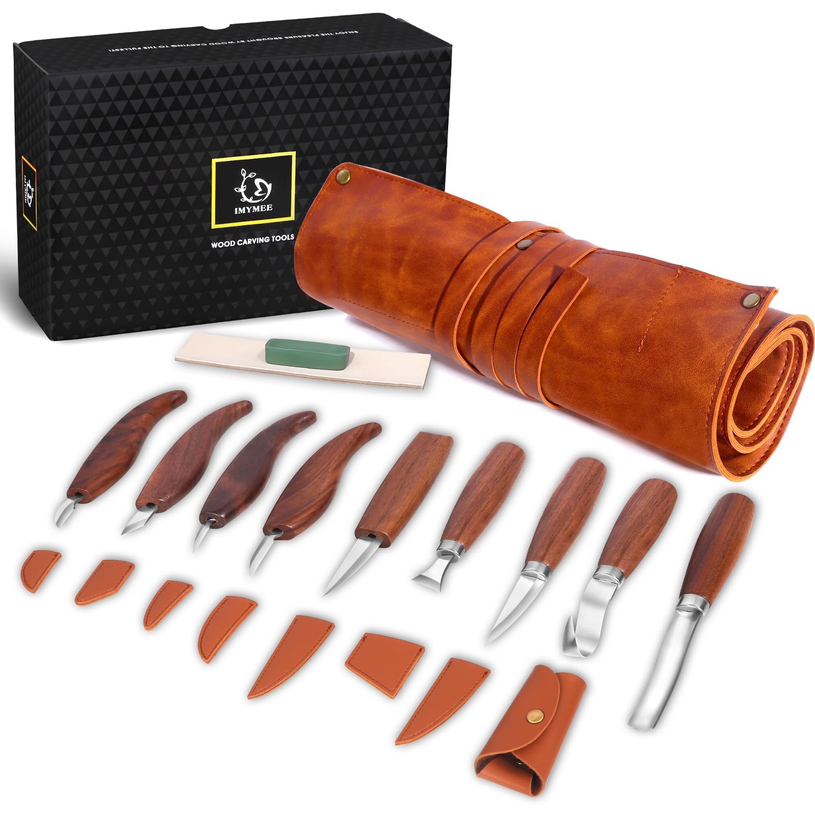 IMYMEE Wood Carving Tools Deluxe-Whittling Knife,Wood Carving Kit,Wood Whittling