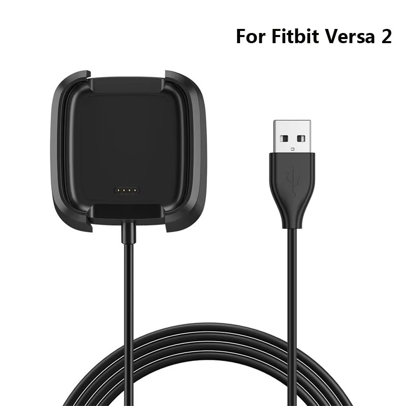 For Fitbit Versa 2 USB Charger Charging Power Dock Cradle Smart Watch
