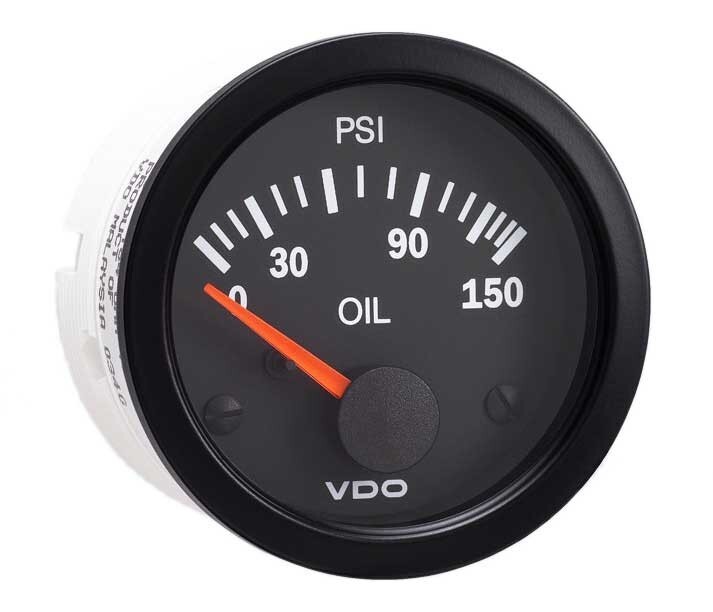 VDO 350-108 Vision Series 150 PSI Oil Pressure Gauge  In STOCK Won't Last Long!!