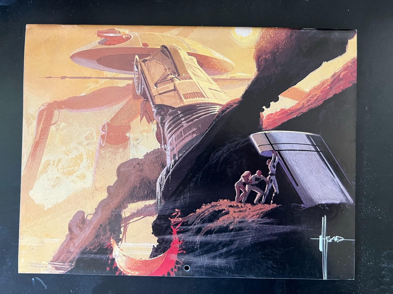 1989 SYD MEAD of BLADE RUNNER Artist CALENDAR Rare Astrofuturist OBLAGON