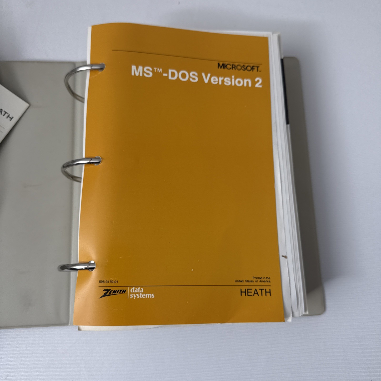 Zenith Data Systems Microsoft MS DOS Version 2