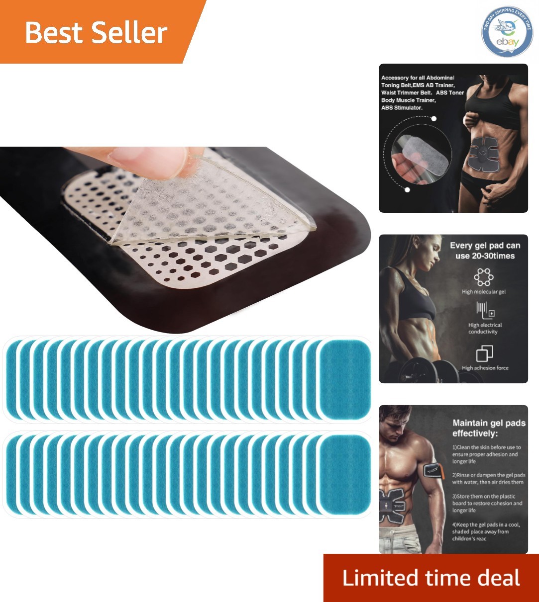 Essential 50/80 Pcs Gel Pads for Ab Stimulators - Stimulate Muscle Contractions