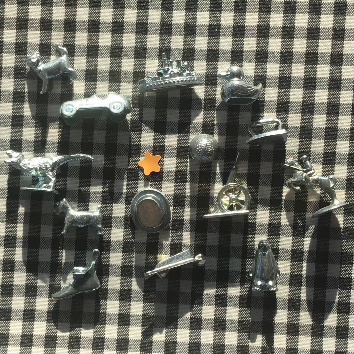 Monopoly Classic Replacement Pieces Tokens Lot - 14 PCs - EXCELLENT CONDITION!