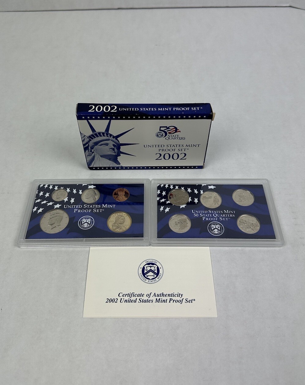 2002 Clad Proof Set U.S. Mint Original Government Packaging OGP COA