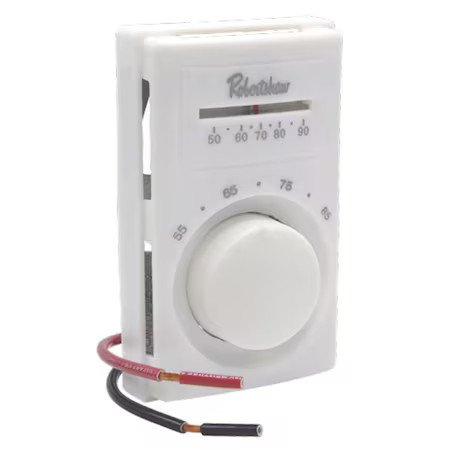 Robertshaw 803A Line Voltage Mechanical Thermostat, Cool Only, 50 To 90F,