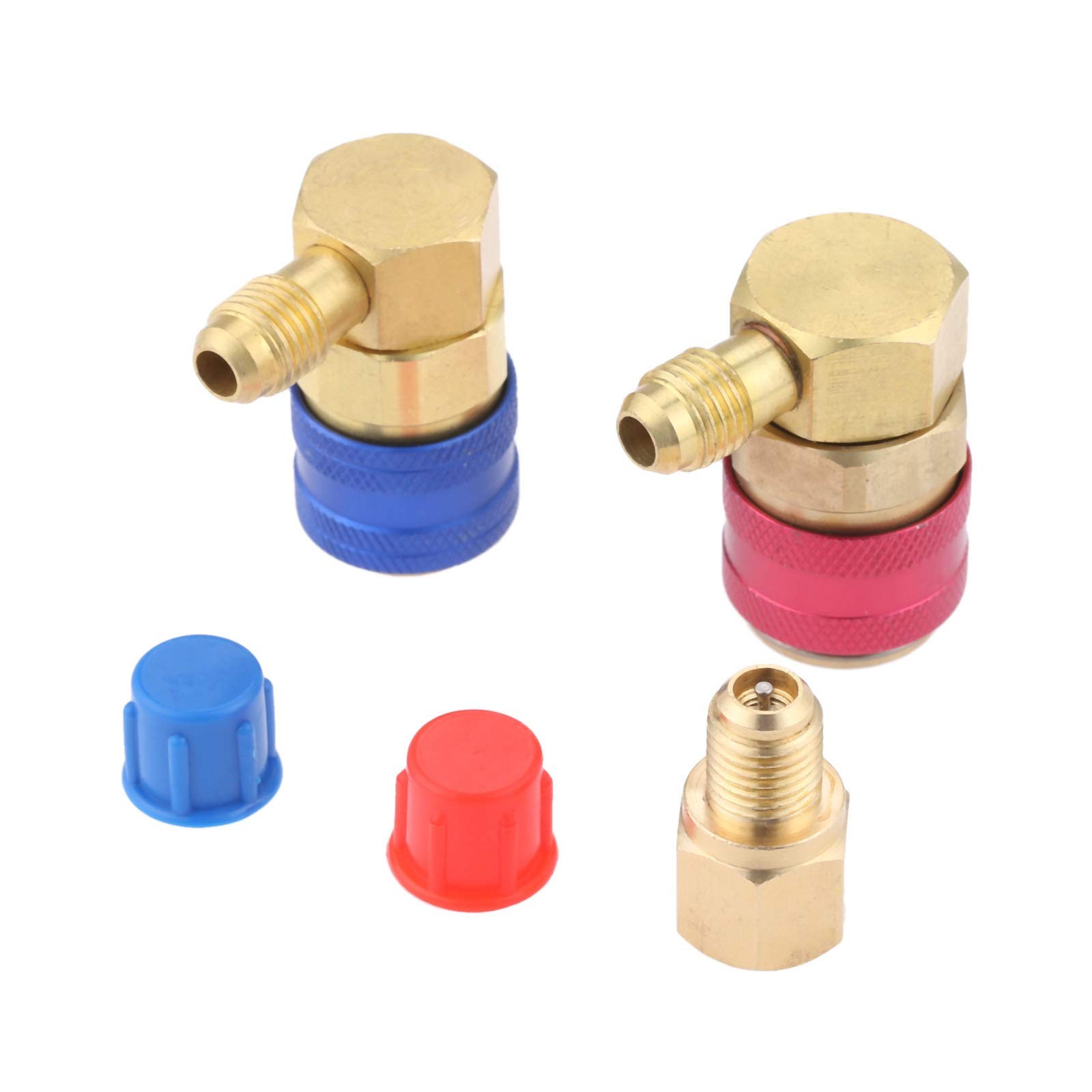 R12 To R134a Conversion Quick Connect Coupler Kit, High/low Side 90 De