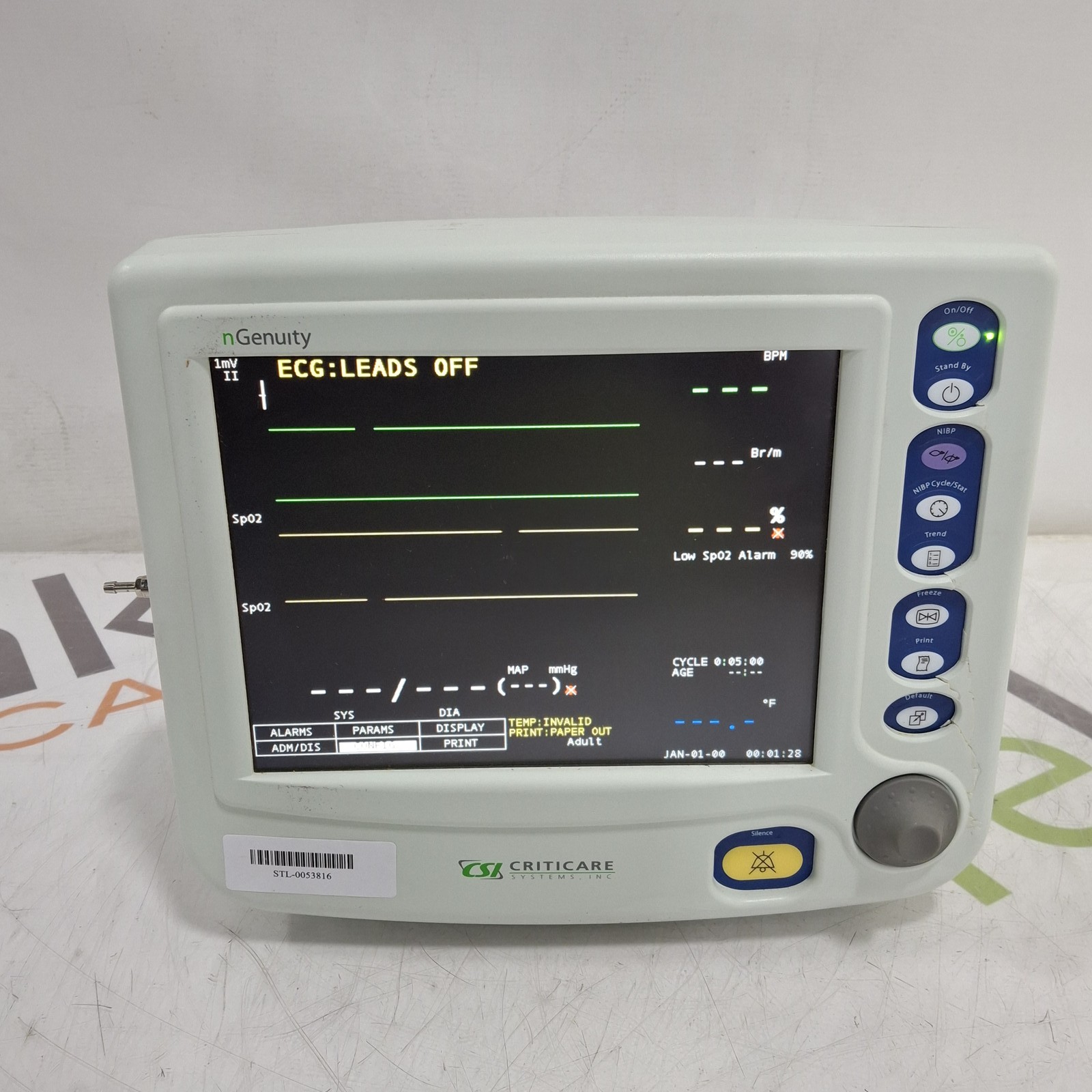 Criticare nGenuity 8100EP Patient Monitor