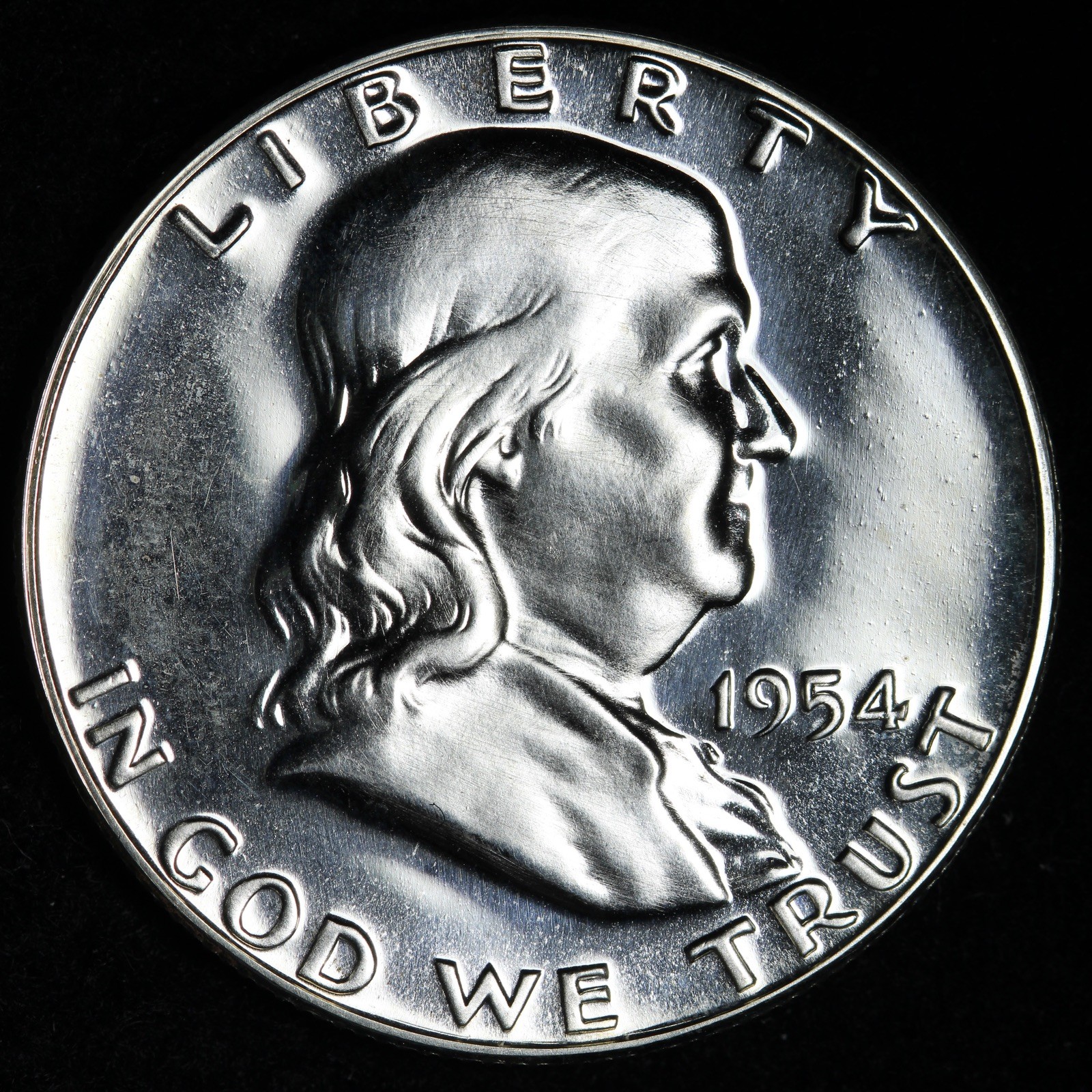 1954 Franklin Silver Half Dollar GEM PROOF E367 VKMA