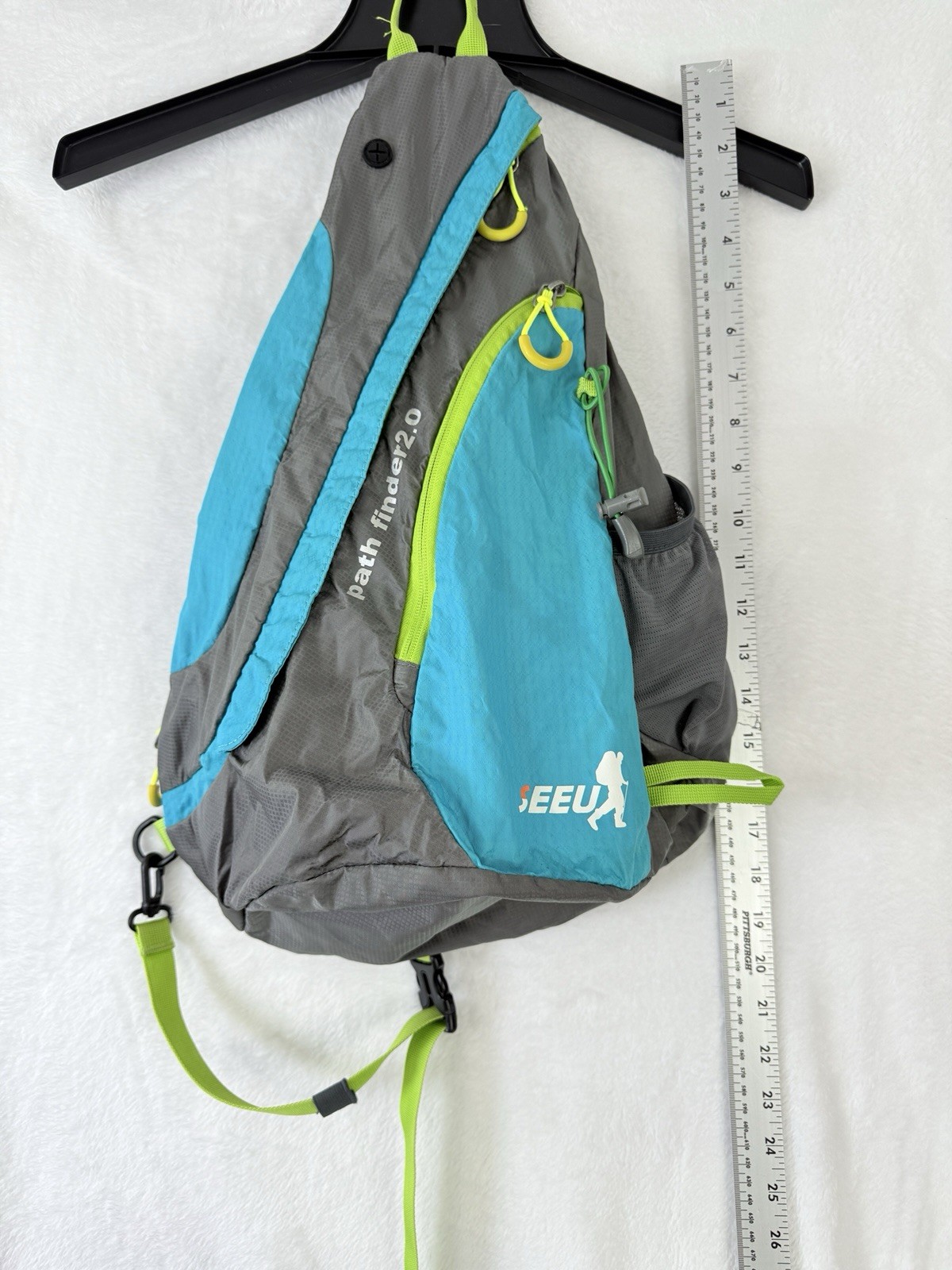 Seeu Pathfinder 2.0 Sling Backpack Ultralight Bag Blue Green