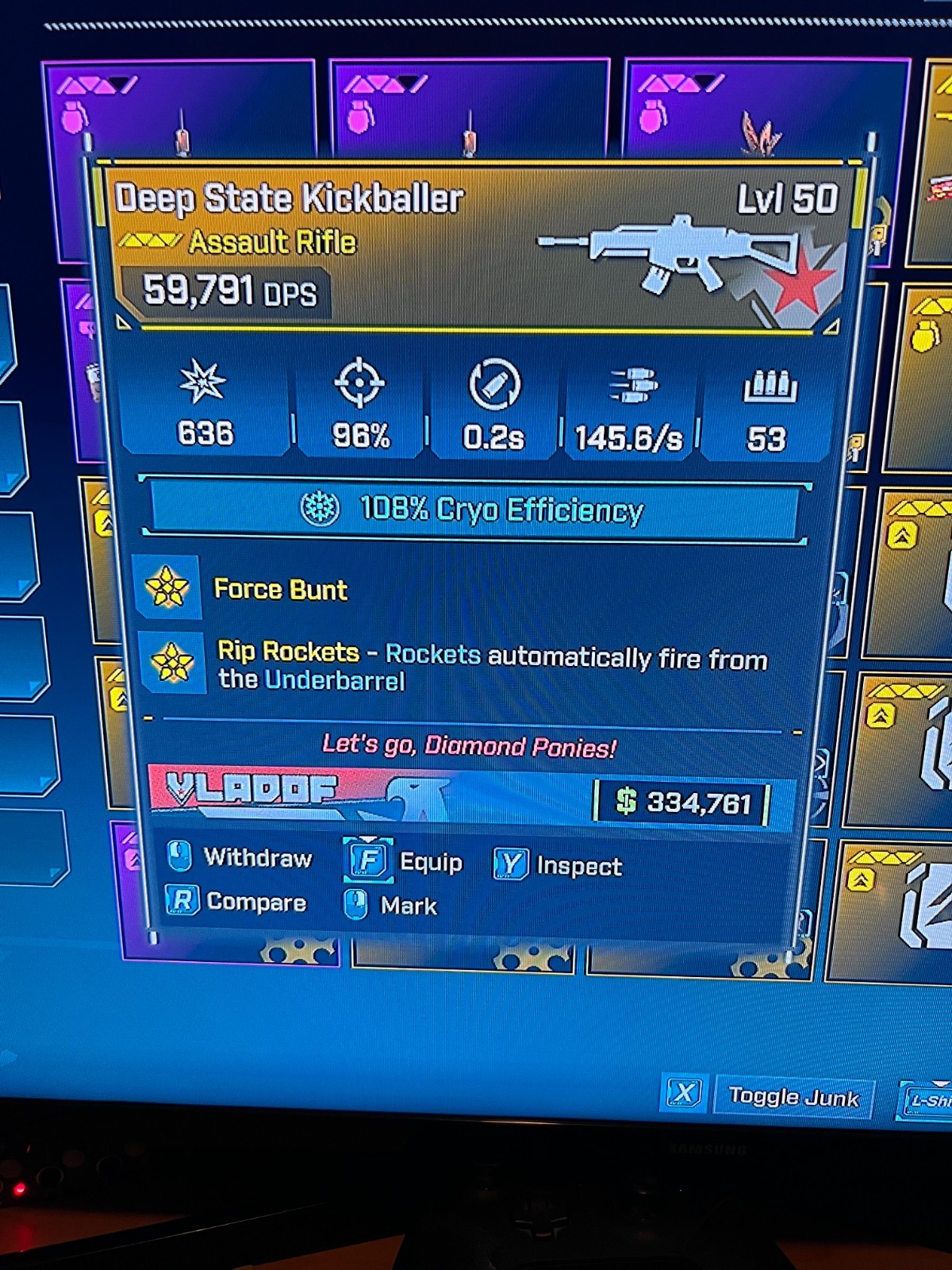 Borderlands 4✨ MODDED RAPID FIRE KICKBALLER AR GYROJETS BL4 ✅PC-PS-XBOX✨