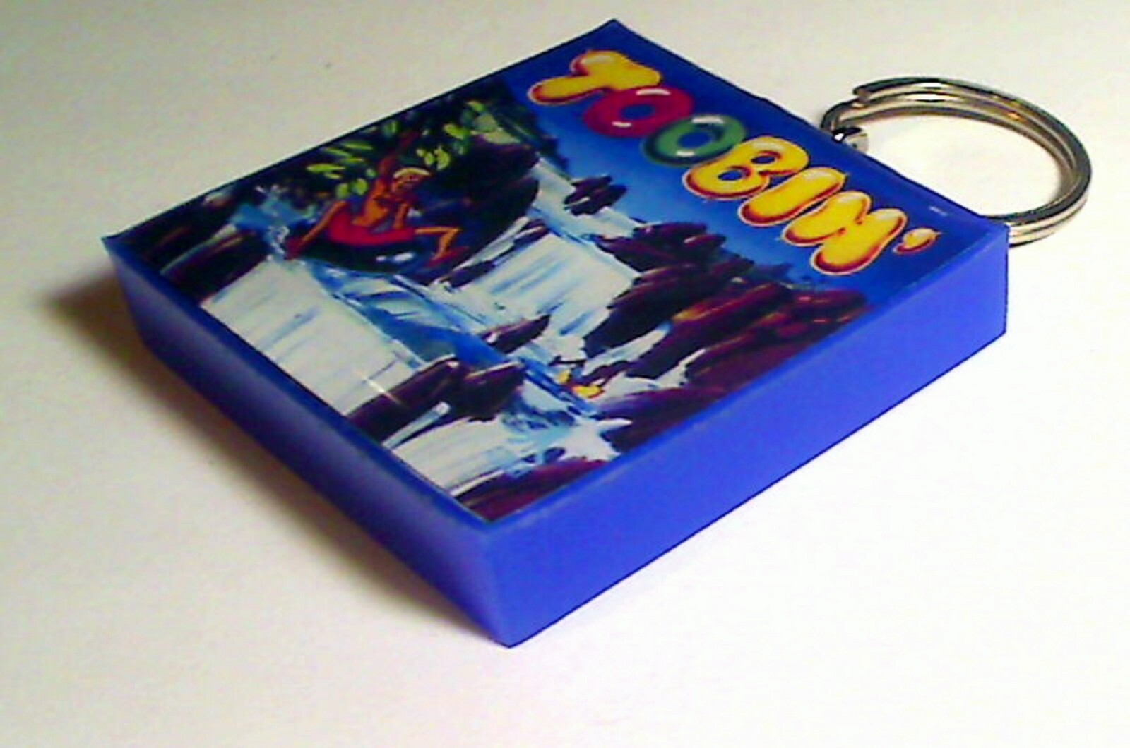 Toobin Arcade Marquee Coin Door accessory Keychain