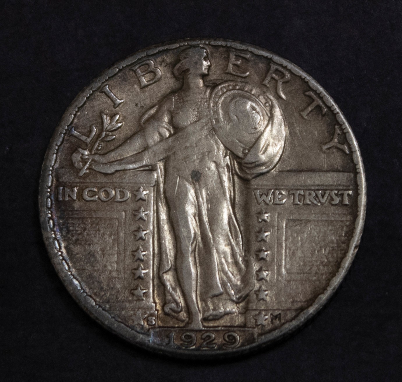 1929 S Standing Liberty Quarter AU  Lot 5556