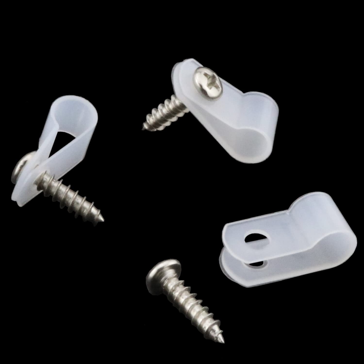 R-Type Clip DGZZI 100PCS 1/4 Inch Rope Light P-Style Mounting Cable...