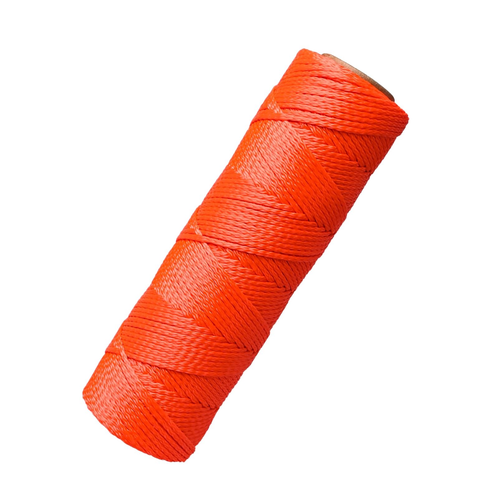 Orange Mason Line - 300 Feet #18 Braided Nylon Twine for Masonry, Construction