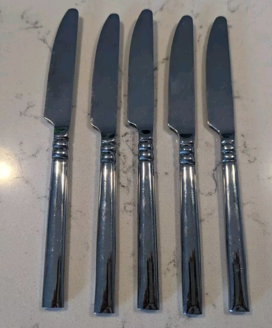 5 x Dinner Knives Tortola Oneida Stainless