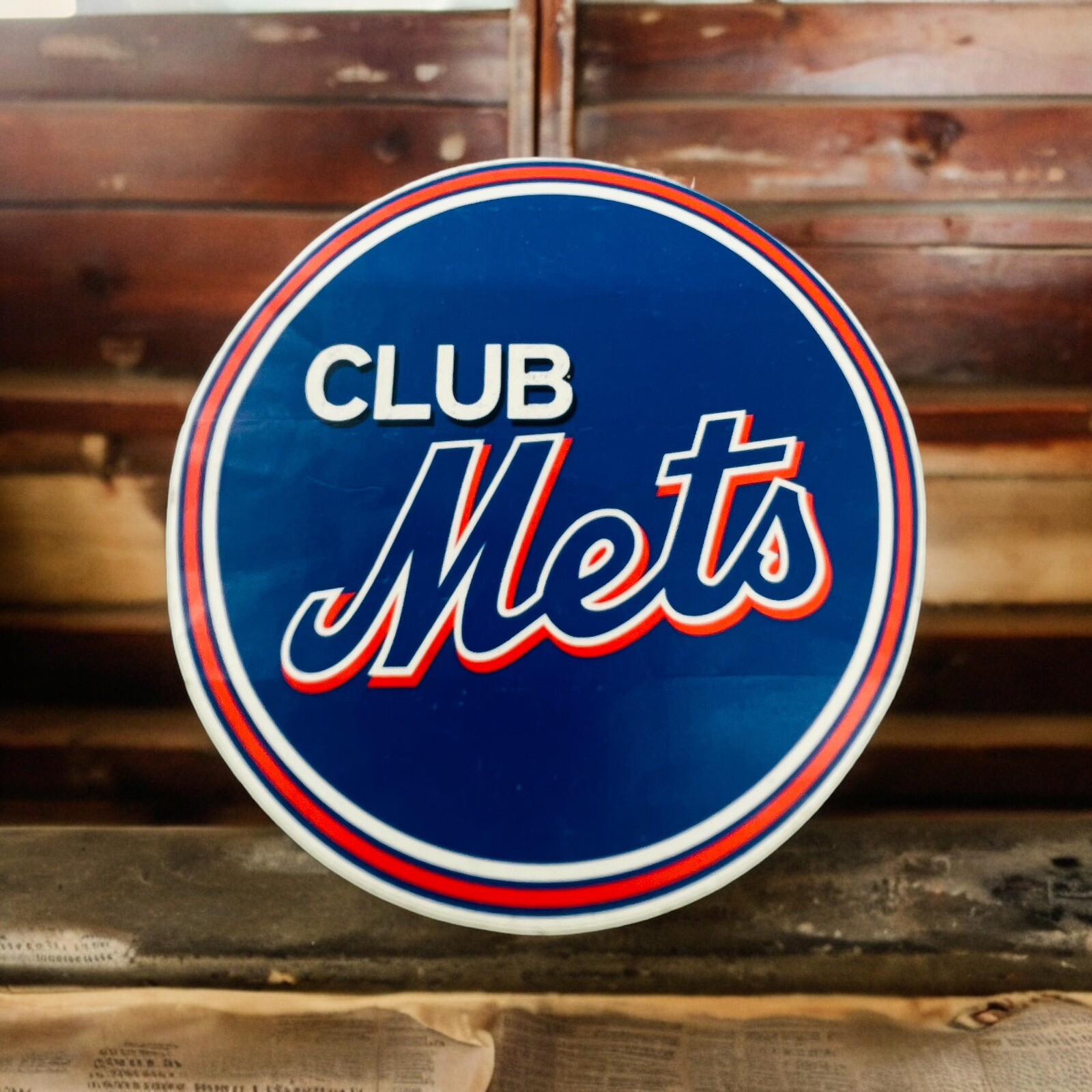 Club Mets Collectible Adhesive Sticker NY Major League Baseball