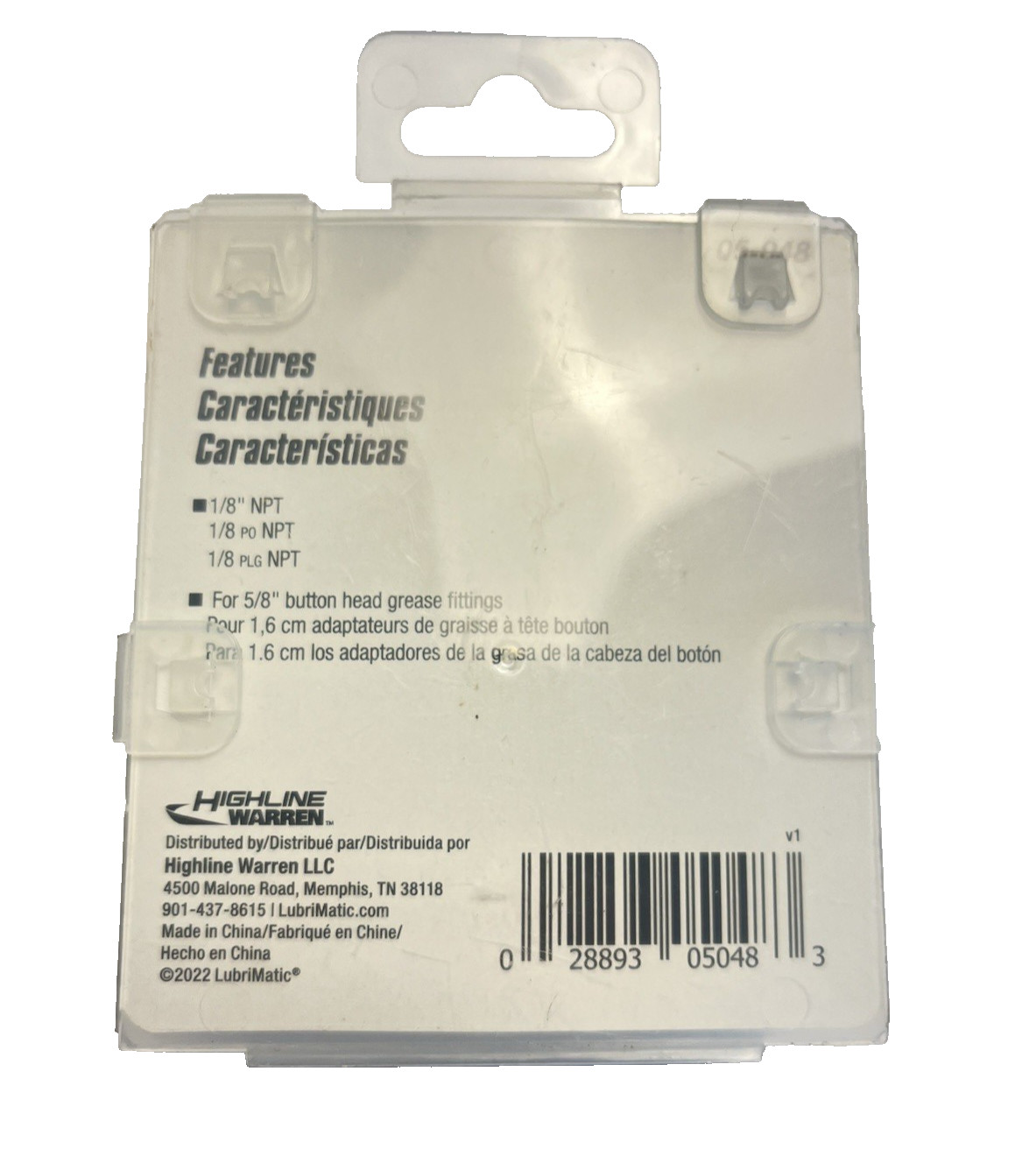 LubriMatic 05-048 5/8" Button Head Grease Gun Coupler