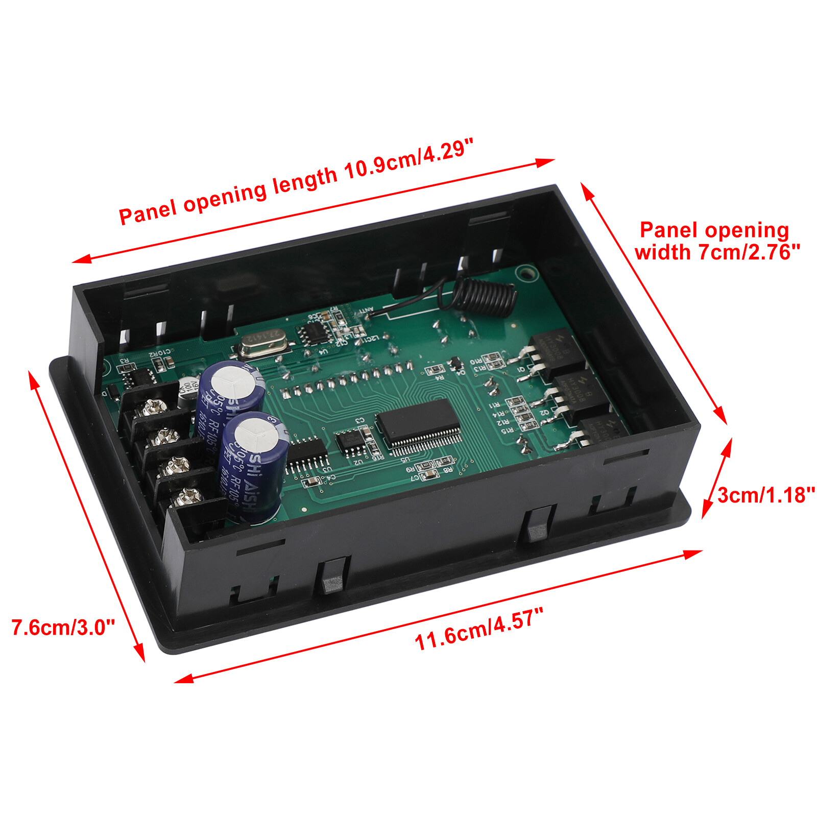 Digital LCD Smart PWM DC Motor Speed Controller Wireless Remote Control 30A UE