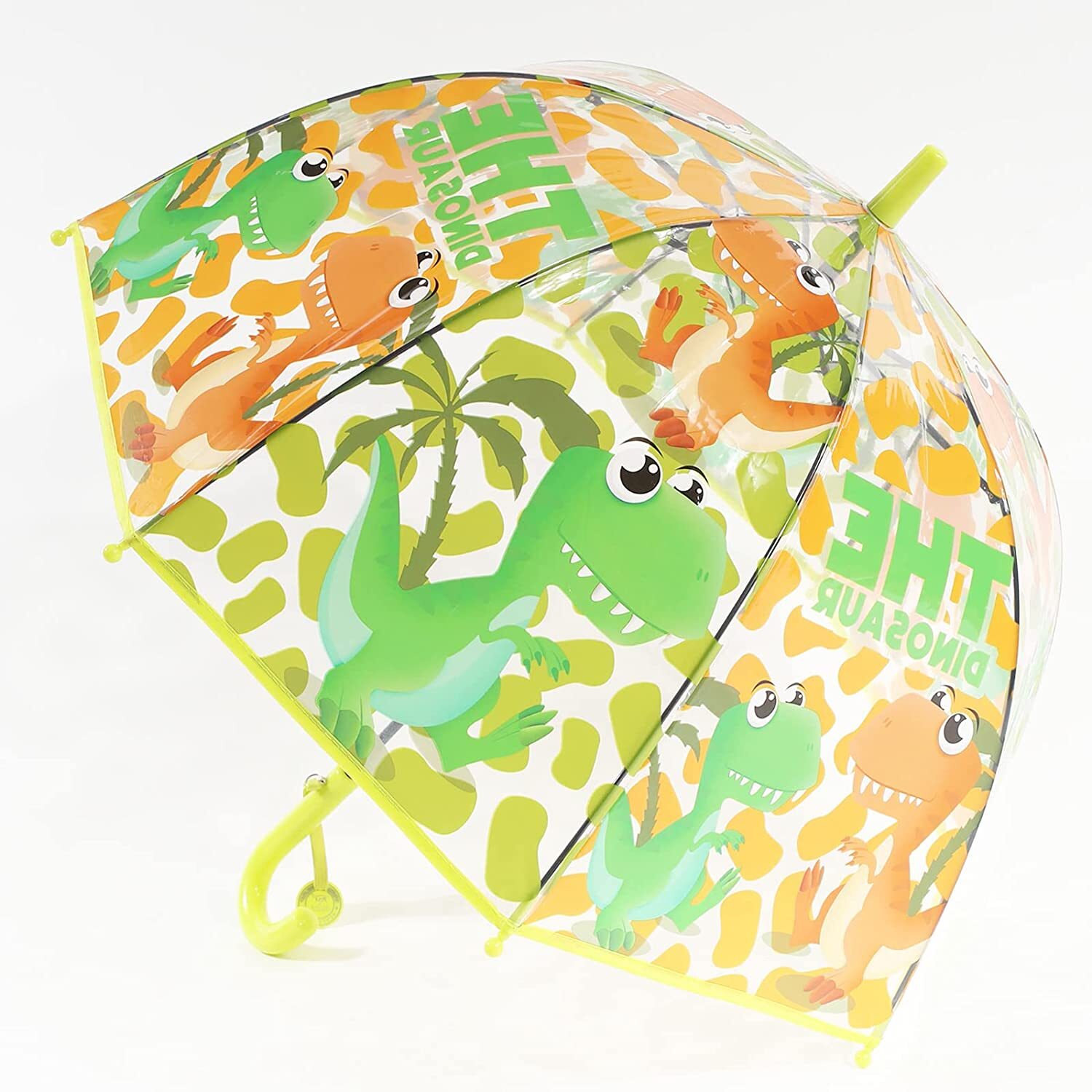 Kids Clear Transparent Umbrella Easy Grip Handle, Dome Bubble Kids Umbrella NEW