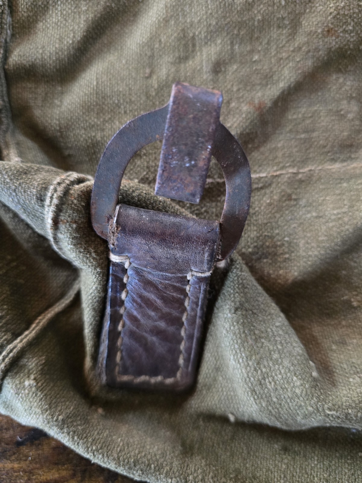 WW2 German "Artillery" Rucksack, A-Frame Compatible, Field Repairs, BEAUTIFUL