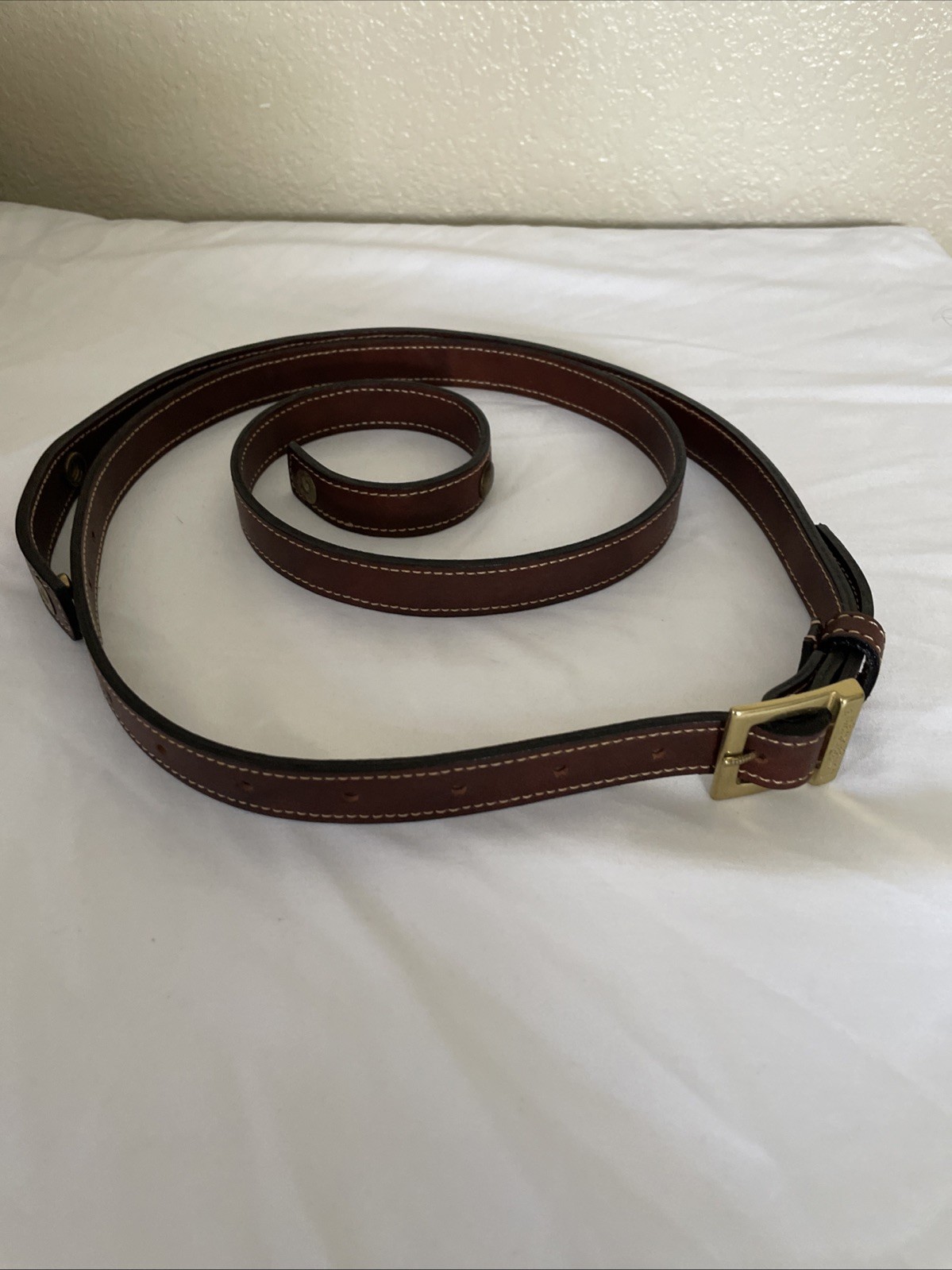 Longaberger Leather Adjustable Replacement Strap New In Package 40 inches Brown