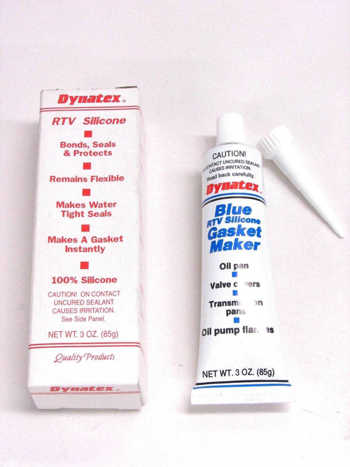 NEW! DYNATEX RTV SILICONE GASKET MAKER, BLUE, 3 oz., 49236