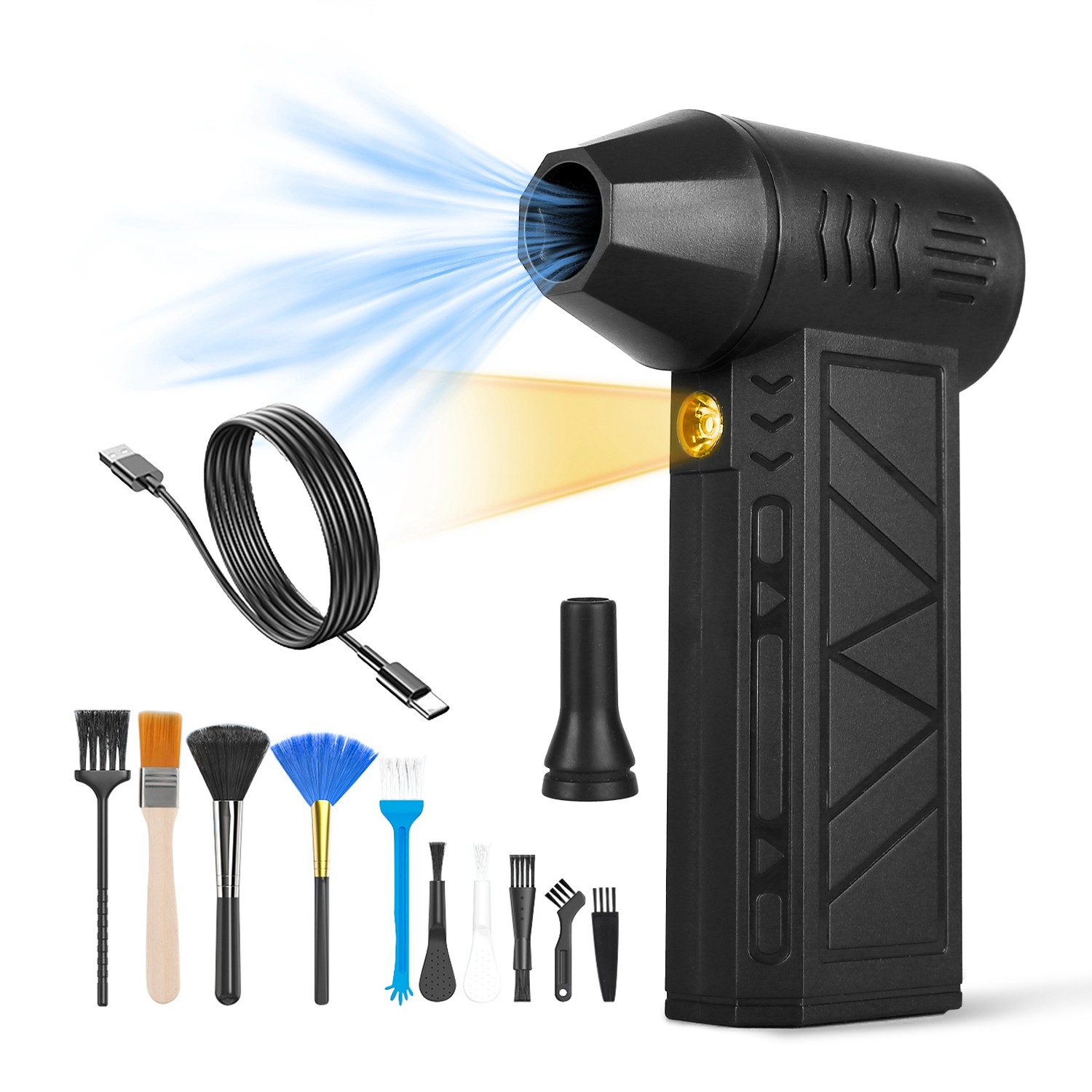4 Speed Compressed Air Duster 160000RPM Cordless Air Blower for Home Car Outdoor