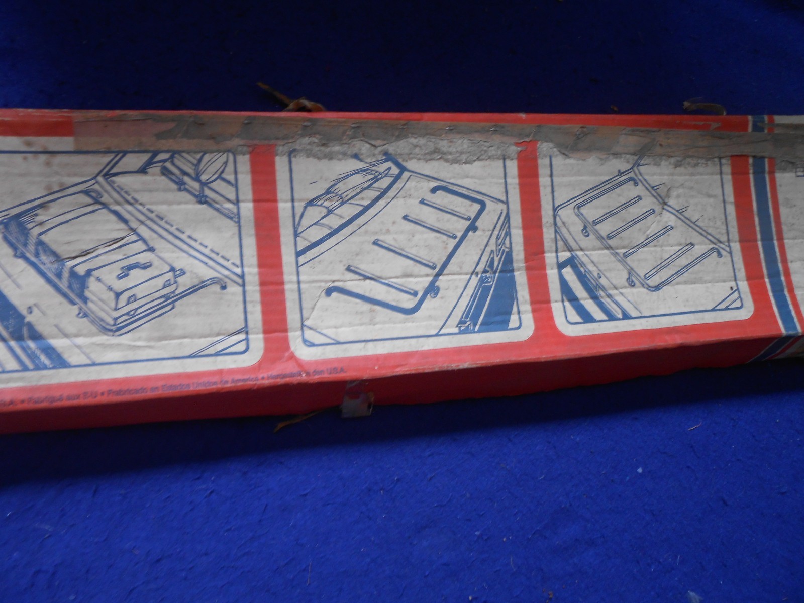 NOS Amco Teak/Stainless Universal Luggage Rack 20"x40" American Import Cars 5613