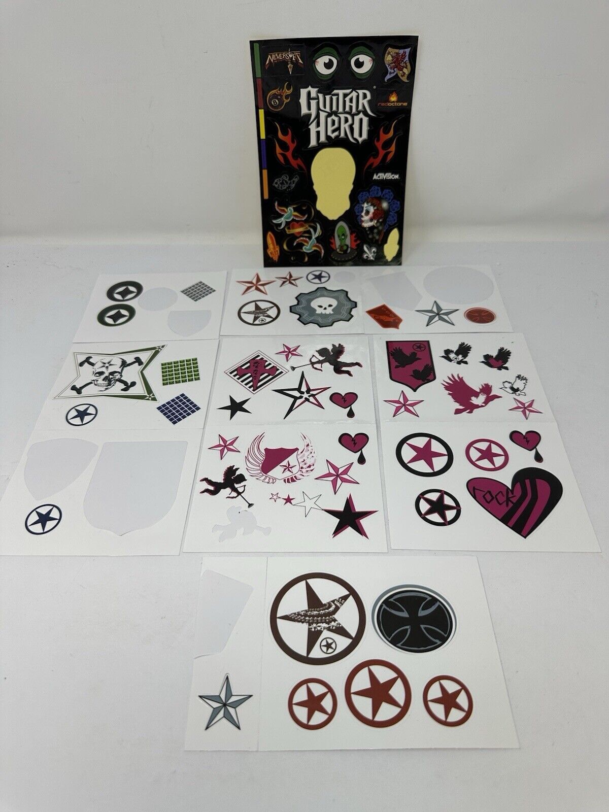 Lot of Guitar Hero Stickers Set Activision Neversoft Redoctane