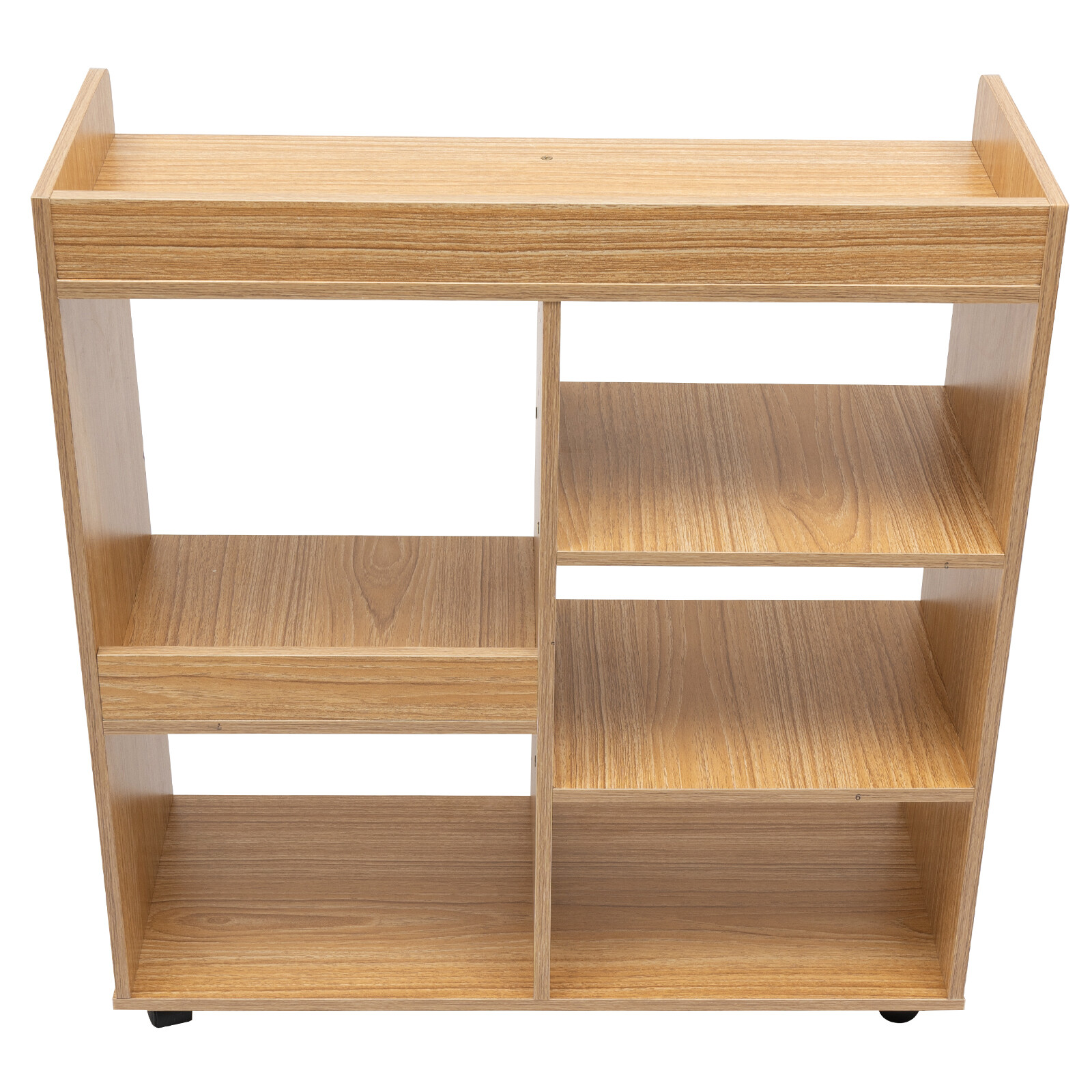 Filing Cabinet, Storage Shelf, Mobile Printer Stand Rubberwood