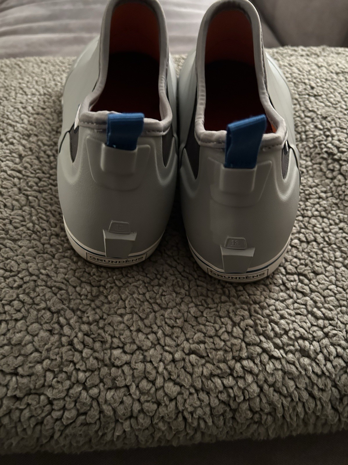 GRUNDENS DECK-BOSS ANKLE BOOTS GREY -SIZE 13