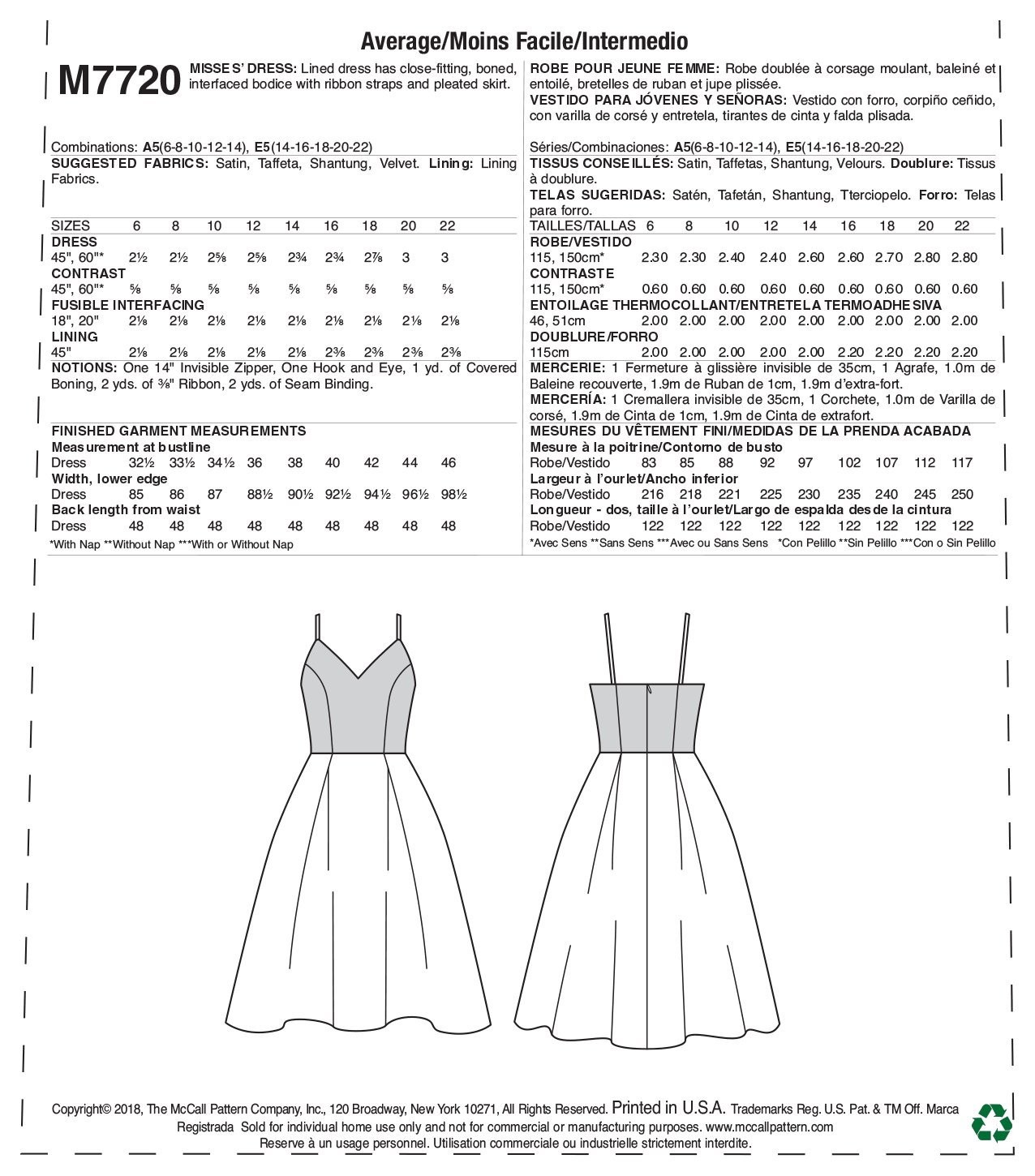 McCall's Patterns Misses' Dress