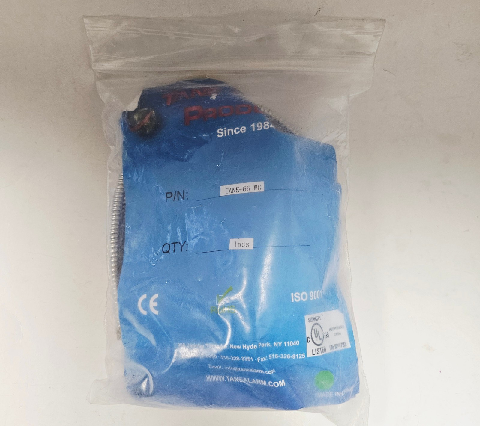 Tane Alarm Products TANE-66 WG Overhead Door Contact NEW