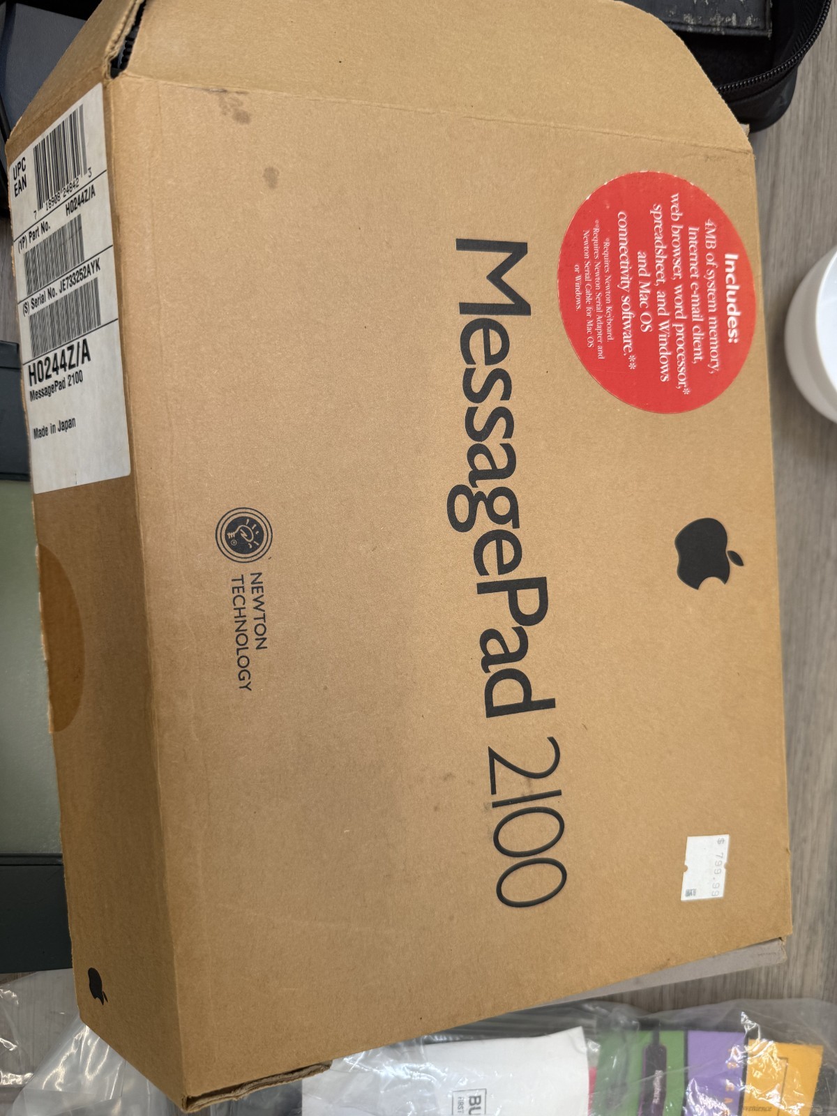 Vintage Apple Newton MessagePad 2100 with Extras - Tested and working