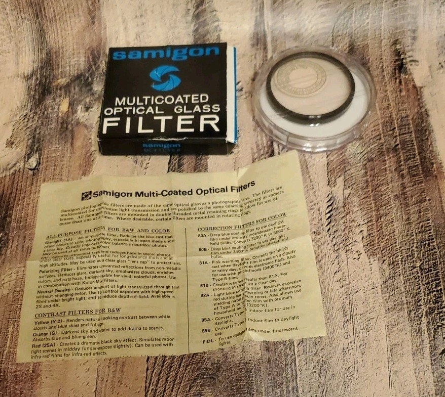 Samigon Multicoated Optical Glass Filter 67 m/mm Skylight 1A