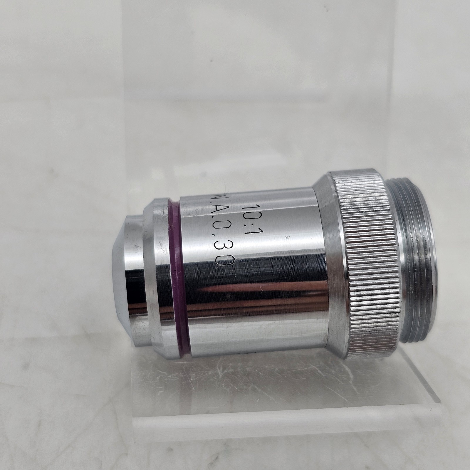 Rolyn-RAU 10:1 N.A. 0.30 Microscope Objective Lens Germany