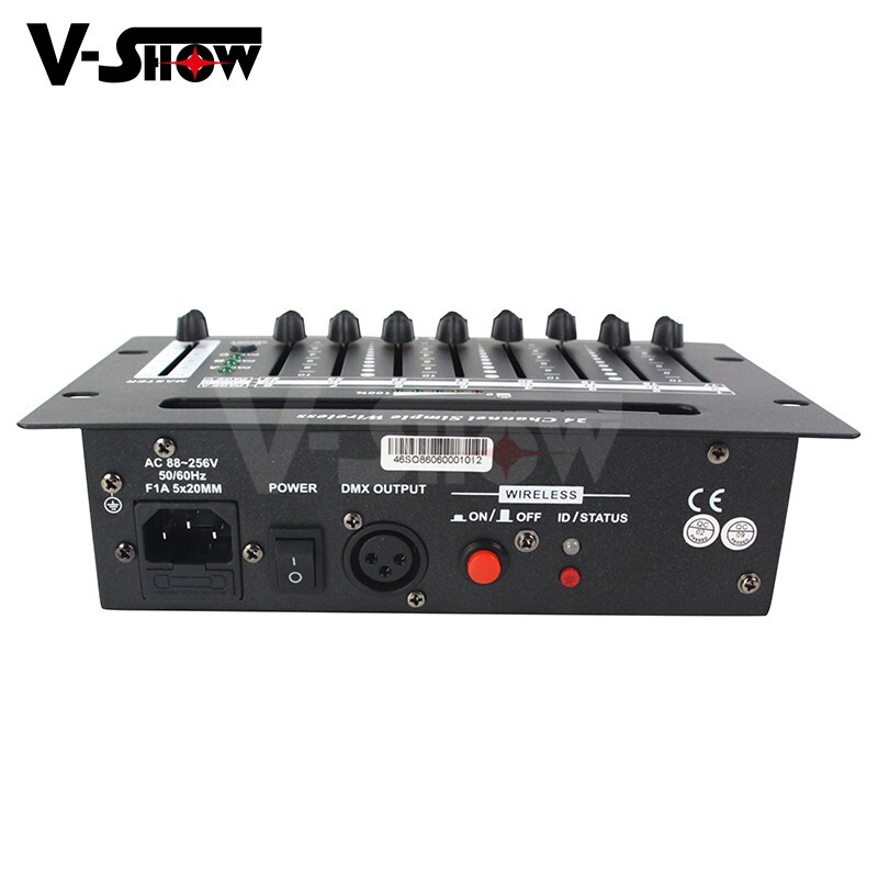 V-Show 1pc 24CH Battery Wireless DMX Simple Controller For Battery Powered Light