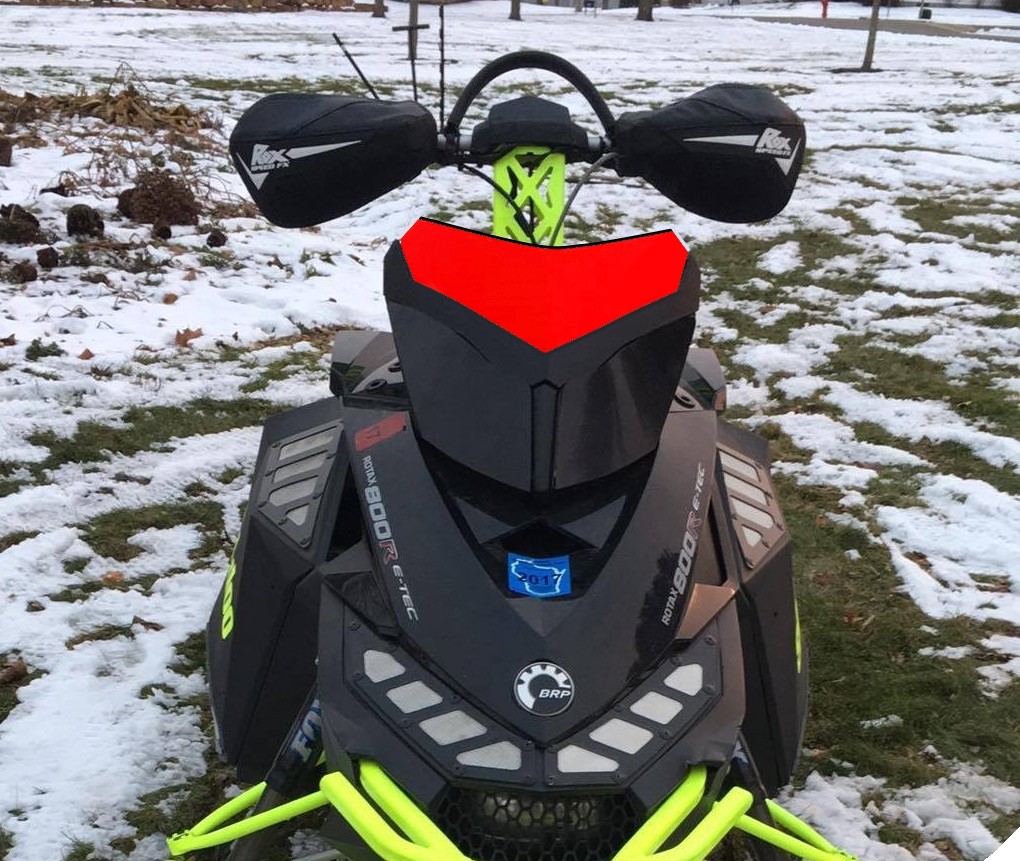 Ultra Low Red Windshield Fits Ski-Doo XP ~ 213 Parts